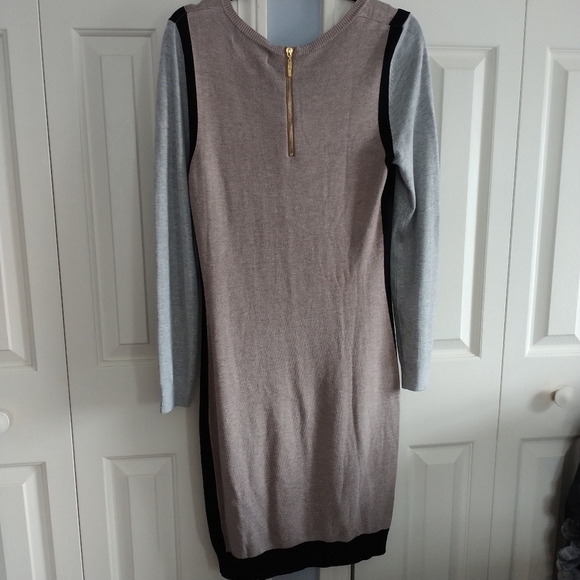 Philosophy Gray Dress with Black Trim - Picture 6 of 13
